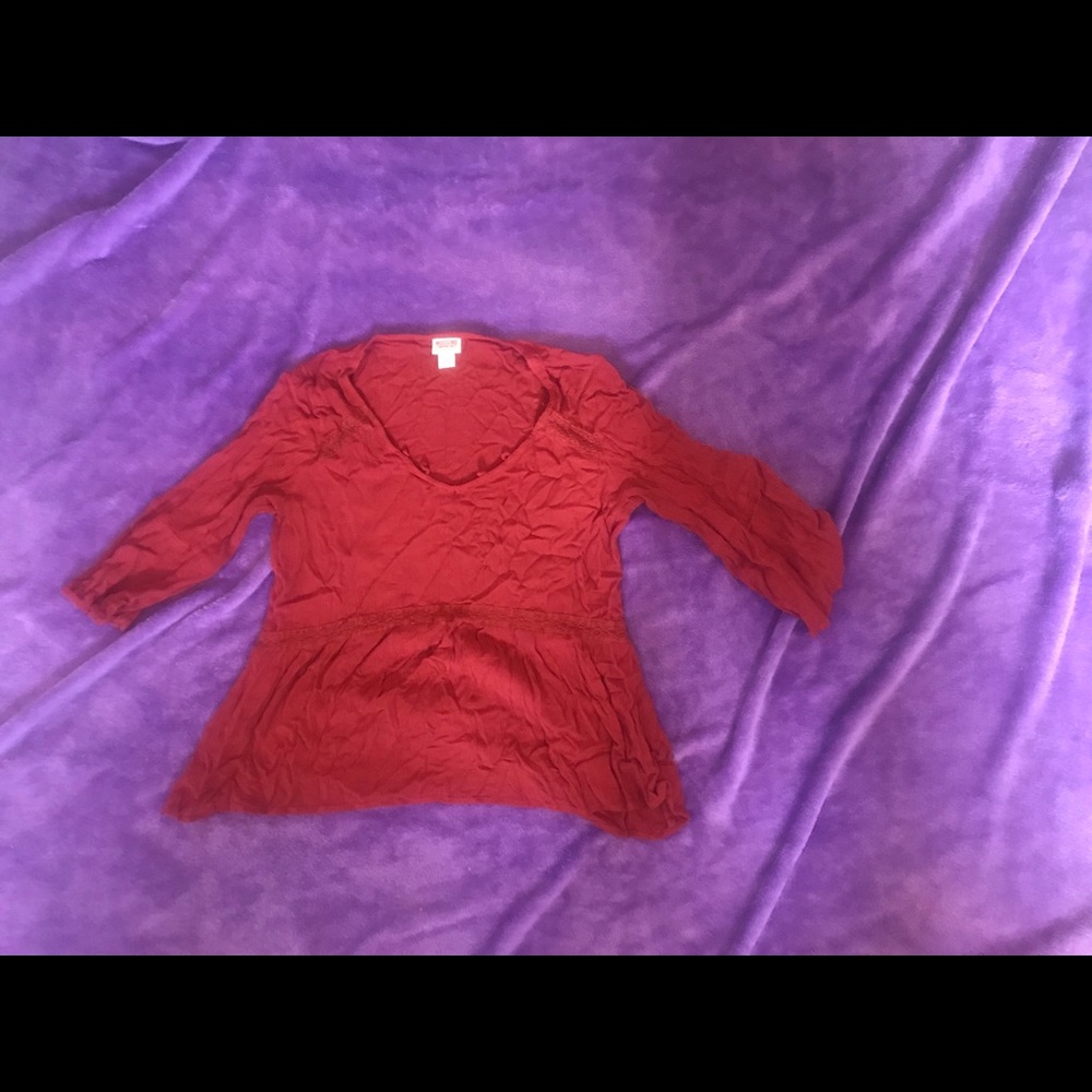 3/4 sleeve peasant shirt